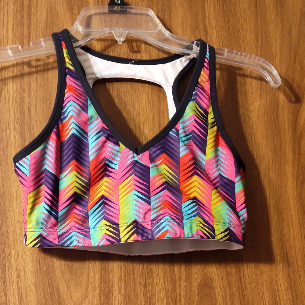 Colorful Chevron Women's Swim Top